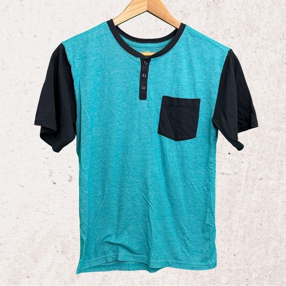 Faded Glory Blue and Black Short Sleeve Tee - Picture 1 of 3